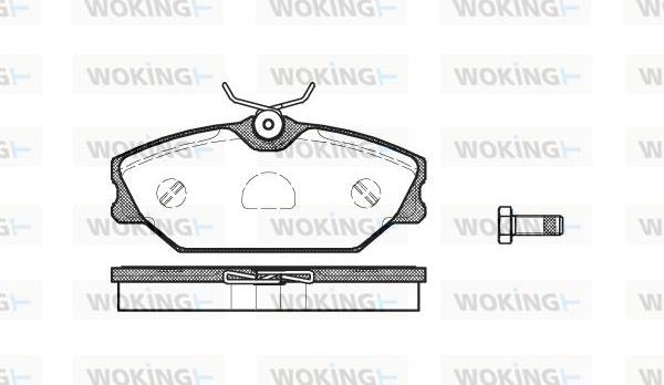 Woking P3083.00 - Гальмівні колодки, дискові гальма autozip.com.ua