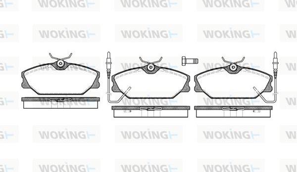 Woking P3083.02 - Гальмівні колодки, дискові гальма autozip.com.ua