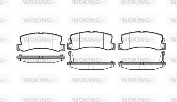 Woking P3143.22 - Гальмівні колодки, дискові гальма autozip.com.ua