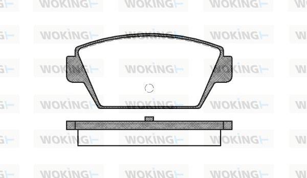 Woking P3153.00 - Гальмівні колодки, дискові гальма autozip.com.ua