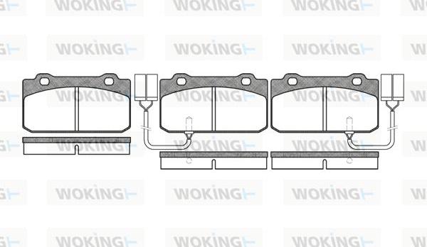 Woking P3103.02 - Гальмівні колодки, дискові гальма autozip.com.ua