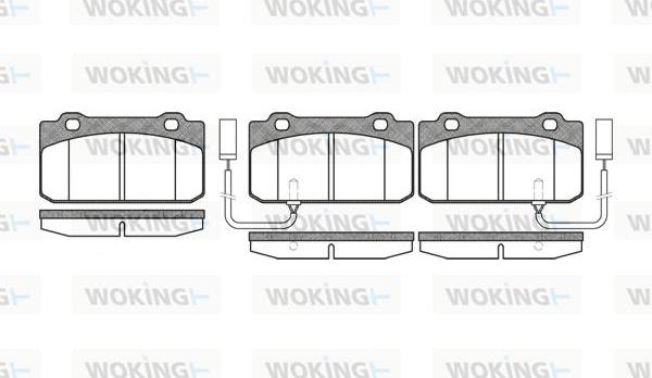 Woking P3103.12 - Гальмівні колодки, дискові гальма autozip.com.ua