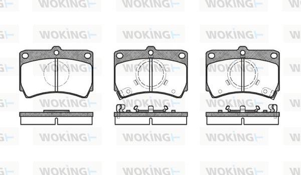 Woking P3123.02 - Гальмівні колодки, дискові гальма autozip.com.ua