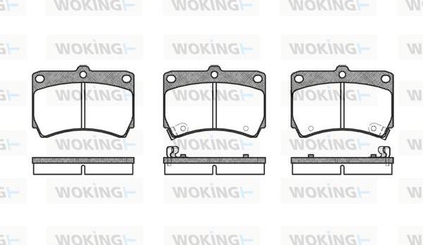 Woking P3123.12 - Гальмівні колодки, дискові гальма autozip.com.ua