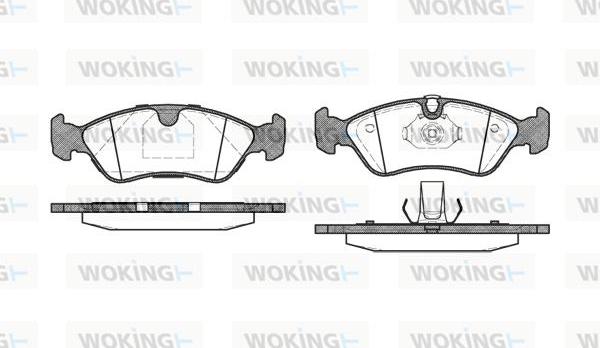 Woking P3863.50 - Гальмівні колодки, дискові гальма autozip.com.ua