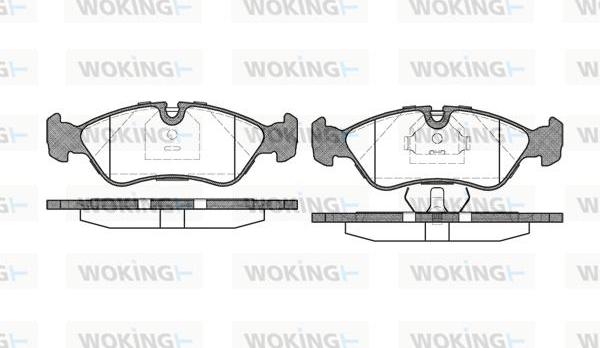 Woking P3863.30 - Гальмівні колодки, дискові гальма autozip.com.ua