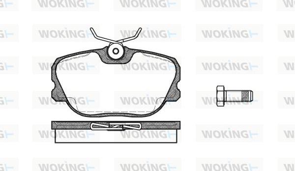 Woking P3803.00 - Гальмівні колодки, дискові гальма autozip.com.ua