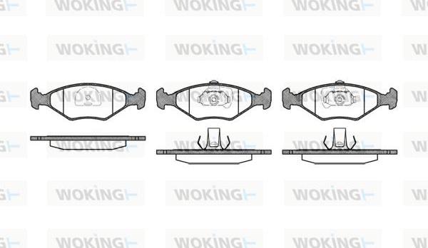 Woking P3813.40 - Гальмівні колодки, дискові гальма autozip.com.ua
