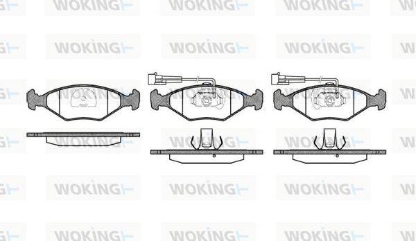 Woking P3813.42 - Гальмівні колодки, дискові гальма autozip.com.ua