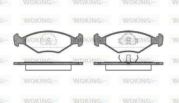 Woking P3813.10 - Гальмівні колодки, дискові гальма autozip.com.ua