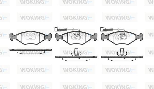 Woking P3813.32 - Гальмівні колодки, дискові гальма autozip.com.ua