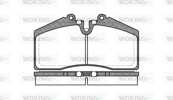 Woking P3883.00 - Гальмівні колодки, дискові гальма autozip.com.ua