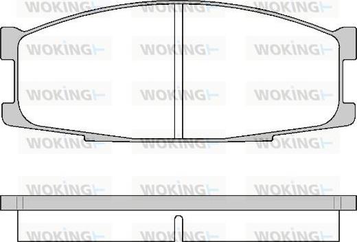 Woking P3833.00 - Гальмівні колодки, дискові гальма autozip.com.ua