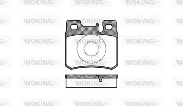 Woking P3823.20 - Гальмівні колодки, дискові гальма autozip.com.ua