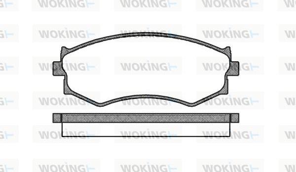 Woking P3873.00 - Гальмівні колодки, дискові гальма autozip.com.ua