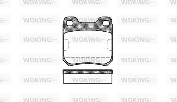 Woking P3393.40 - Гальмівні колодки, дискові гальма autozip.com.ua