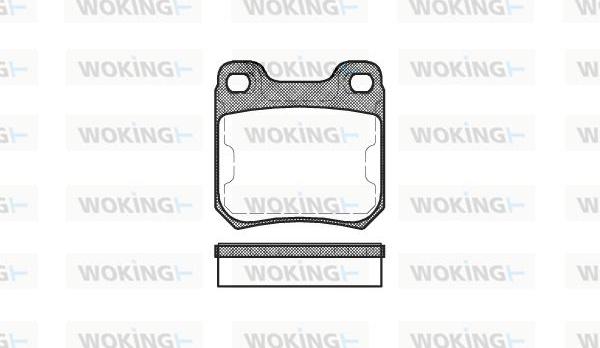 Woking P3393.50 - Гальмівні колодки, дискові гальма autozip.com.ua