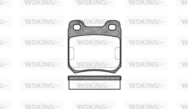 Woking P3393.10 - Гальмівні колодки, дискові гальма autozip.com.ua