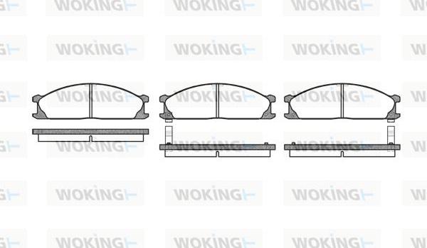Woking P3363.02 - Гальмівні колодки, дискові гальма autozip.com.ua