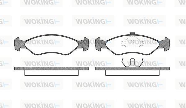 Woking P3303.00 - Гальмівні колодки, дискові гальма autozip.com.ua