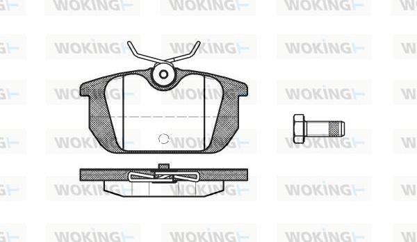 Woking P3313.10 - Гальмівні колодки, дискові гальма autozip.com.ua