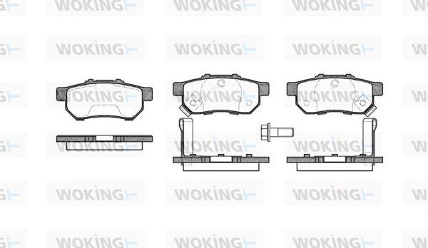 Woking P3333.52 - Гальмівні колодки, дискові гальма autozip.com.ua