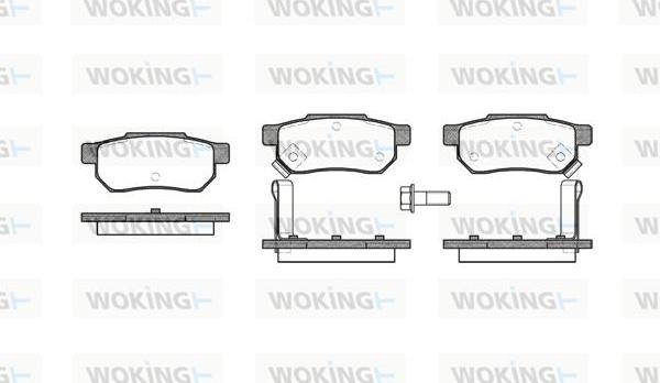 Woking P3333.02 - Гальмівні колодки, дискові гальма autozip.com.ua