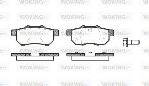 Woking P3333.20 - Гальмівні колодки, дискові гальма autozip.com.ua