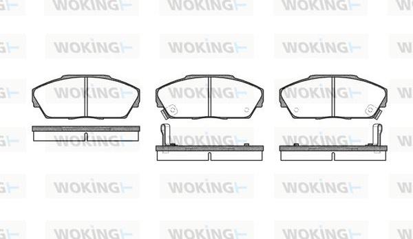 Woking P3373.02 - Гальмівні колодки, дискові гальма autozip.com.ua