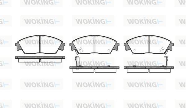 Woking P3293.02 - Гальмівні колодки, дискові гальма autozip.com.ua