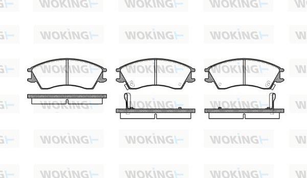 Woking P3243.12 - Гальмівні колодки, дискові гальма autozip.com.ua