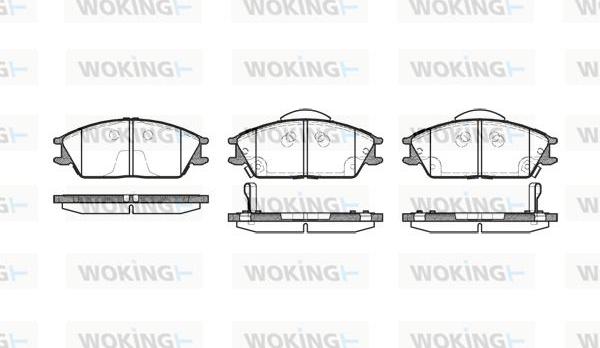 Woking P3243.22 - Гальмівні колодки, дискові гальма autozip.com.ua