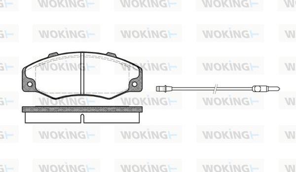 Woking P3203.02 - Гальмівні колодки, дискові гальма autozip.com.ua