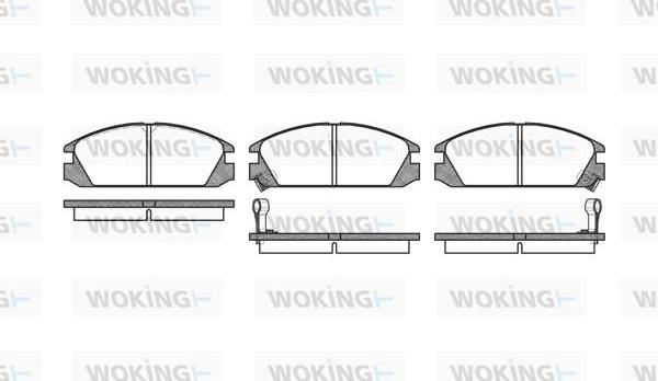 Woking P3283.02 - Гальмівні колодки, дискові гальма autozip.com.ua