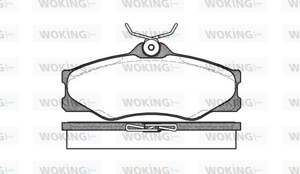 Woking P3233.00 - Гальмівні колодки, дискові гальма autozip.com.ua