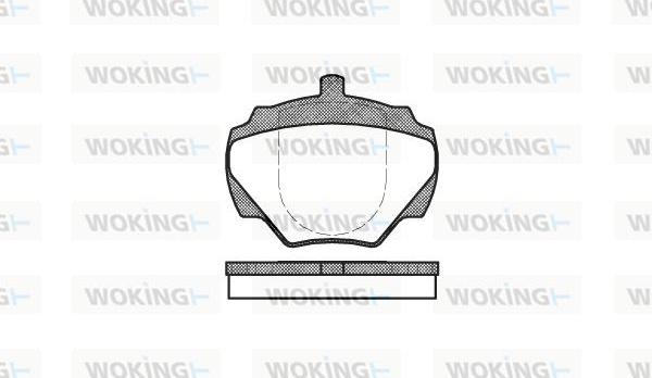 Woking P3223.00 - Гальмівні колодки, дискові гальма autozip.com.ua