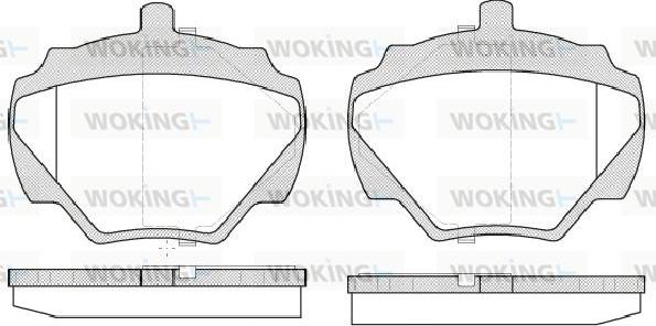 Woking P3223.10 - Гальмівні колодки, дискові гальма autozip.com.ua