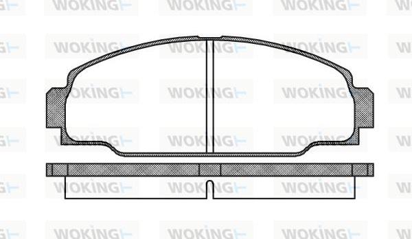 Woking P3743.00 - Гальмівні колодки, дискові гальма autozip.com.ua