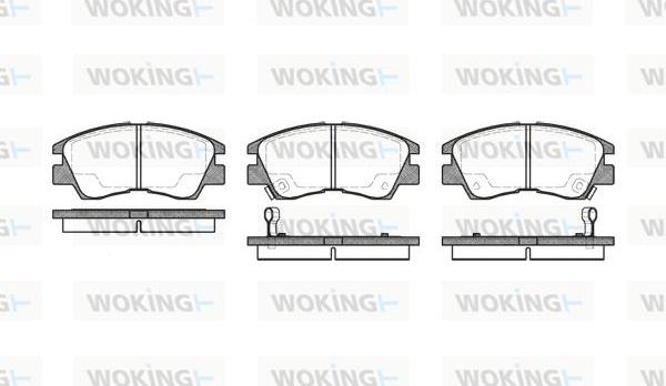 Woking P3753.02 - Гальмівні колодки, дискові гальма autozip.com.ua