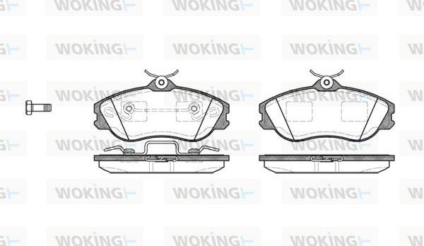Woking P3763.20 - Гальмівні колодки, дискові гальма autozip.com.ua