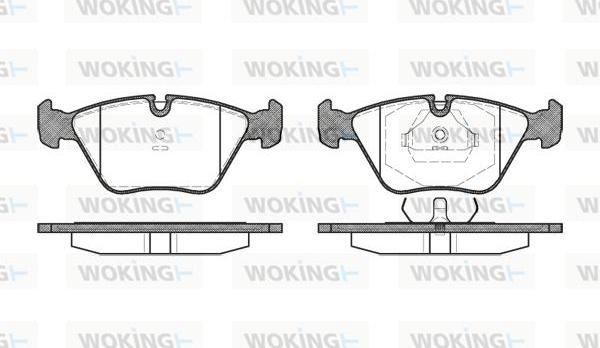 Woking P3703.00 - Гальмівні колодки, дискові гальма autozip.com.ua