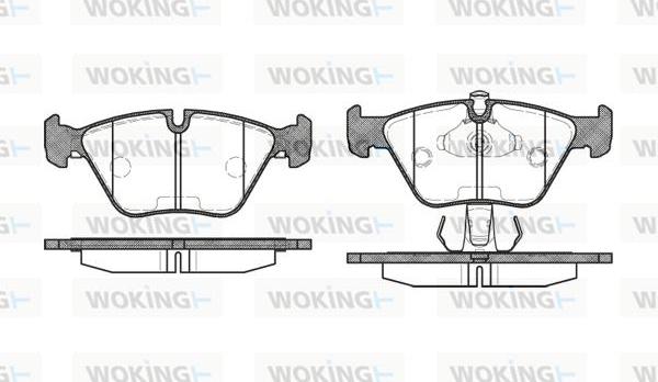 Woking P3703.15 - Гальмівні колодки, дискові гальма autozip.com.ua