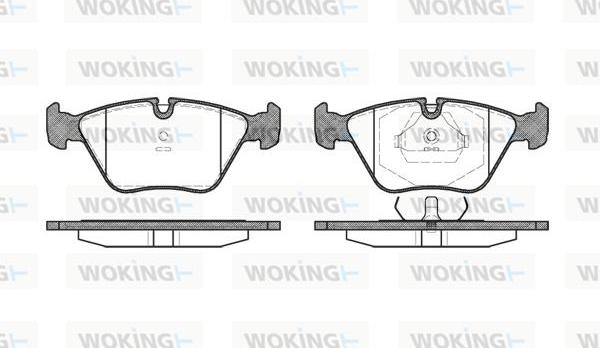 Woking P3703.10 - Гальмівні колодки, дискові гальма autozip.com.ua