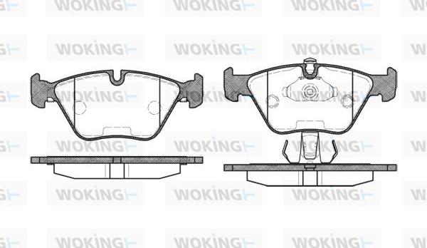 Woking P3703.25 - Гальмівні колодки, дискові гальма autozip.com.ua