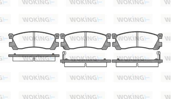 Woking P2993.02 - Гальмівні колодки, дискові гальма autozip.com.ua