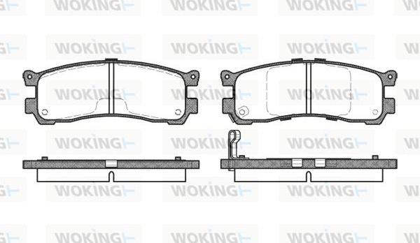 Woking P2993.21 - Гальмівні колодки, дискові гальма autozip.com.ua