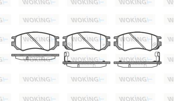 Woking P2953.02 - Гальмівні колодки, дискові гальма autozip.com.ua