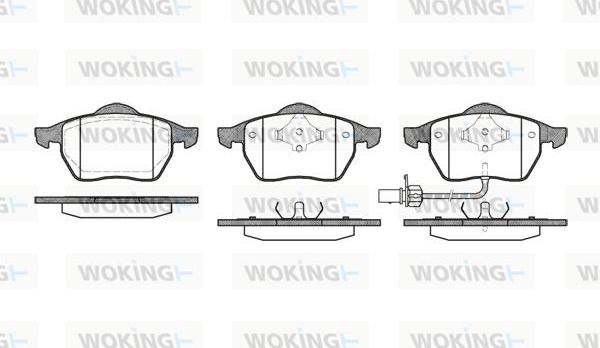 Woking P2903.11 - Гальмівні колодки, дискові гальма autozip.com.ua