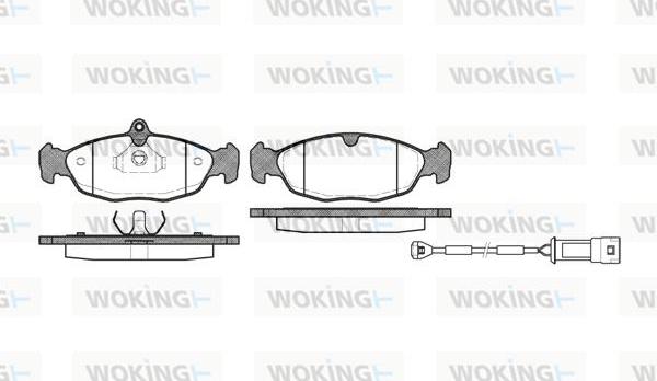 Woking P2933.22 - Гальмівні колодки, дискові гальма autozip.com.ua