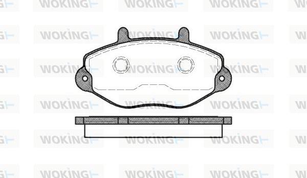 Woking P2923.00 - Гальмівні колодки, дискові гальма autozip.com.ua